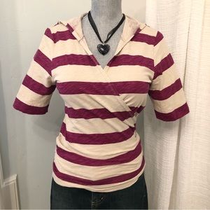 DKNY Cotton Wrap Top